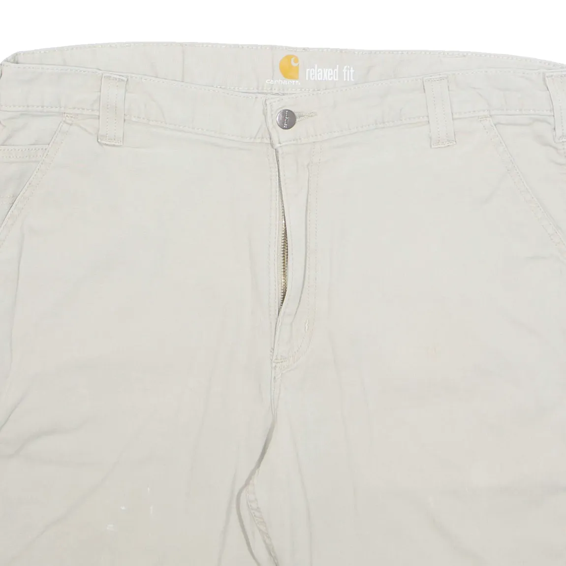 CARHARTT Cargo Mens Workwear Shorts Beige Relaxed XL W38