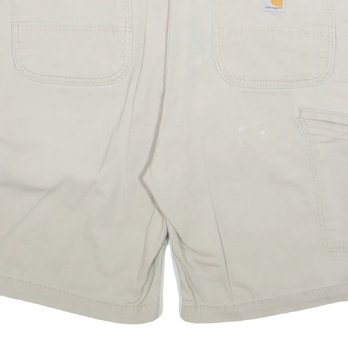 CARHARTT Cargo Mens Workwear Shorts Beige Relaxed XL W38