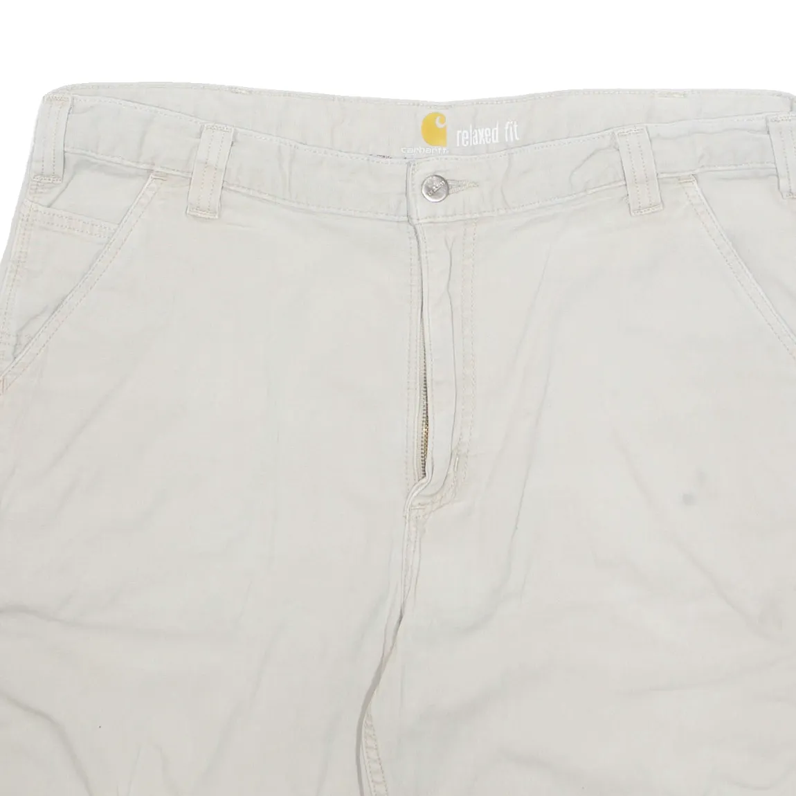 CARHARTT Mens Workwear Shorts Beige Relaxed XL W38