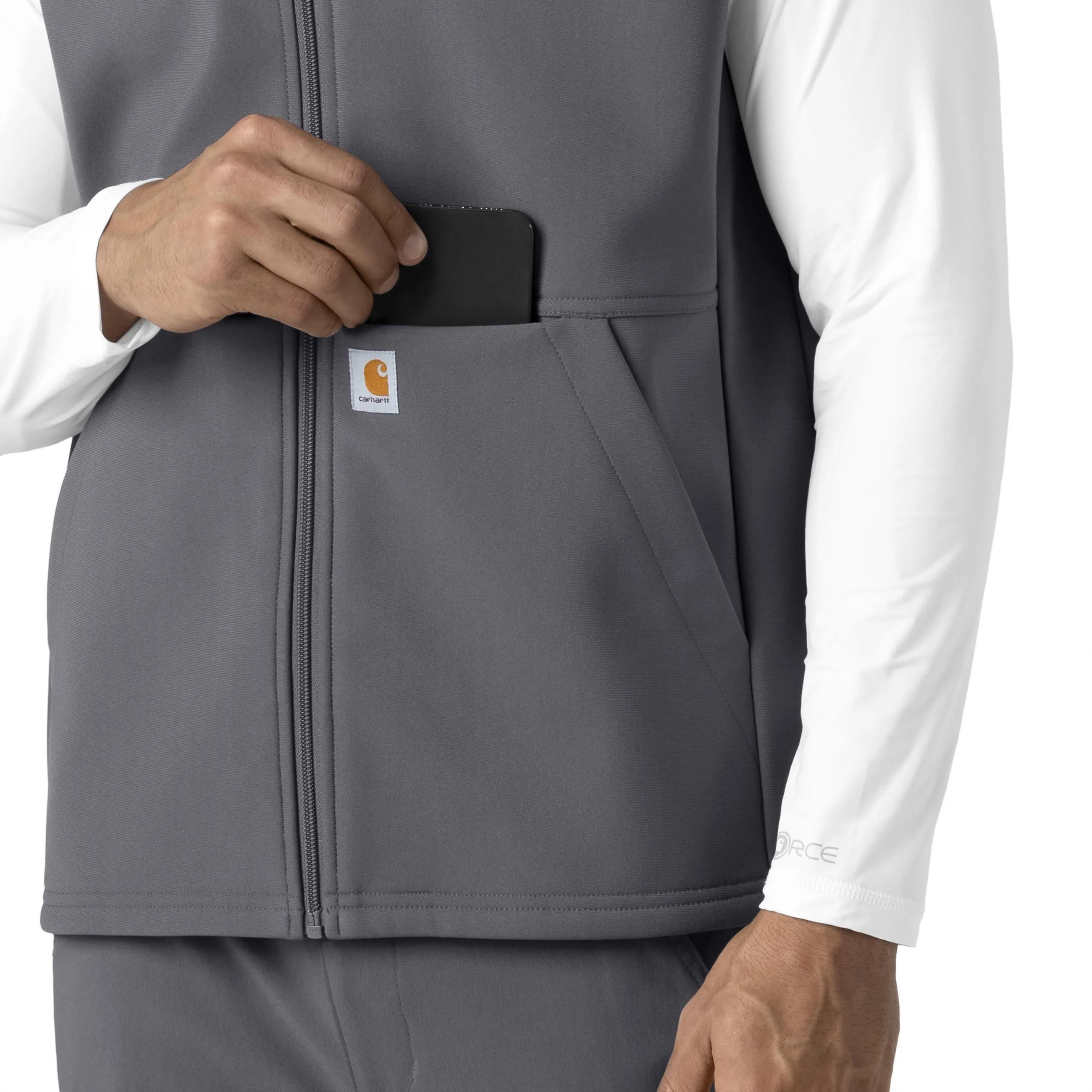 Carhartt Rugged Flex Men's Bonded Fleece Vest - Pewter