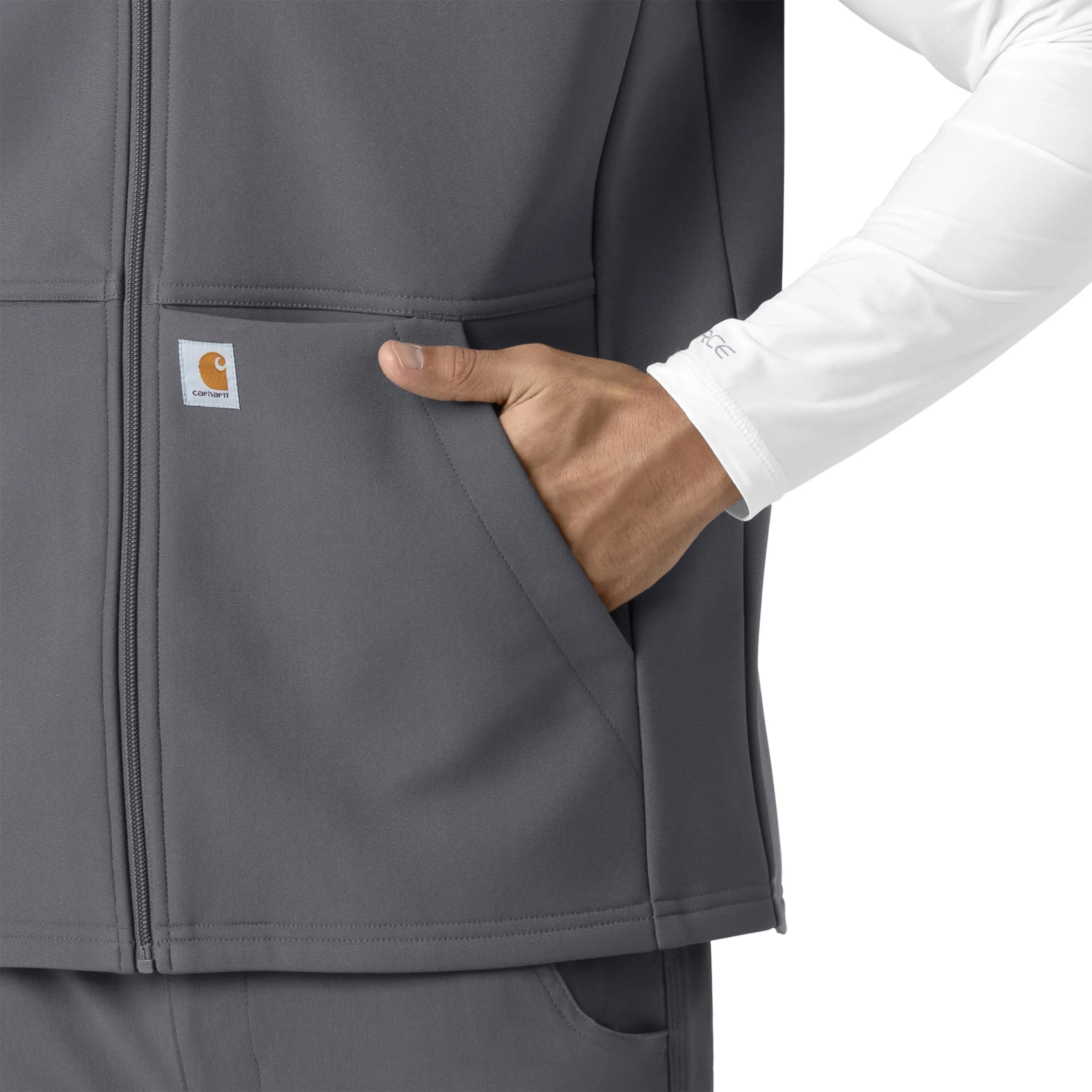 Carhartt Rugged Flex Men's Bonded Fleece Vest - Pewter