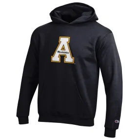 Champion Appalachian State Mountaineers Youth Black Eco Powerblend Pullover Hoodie