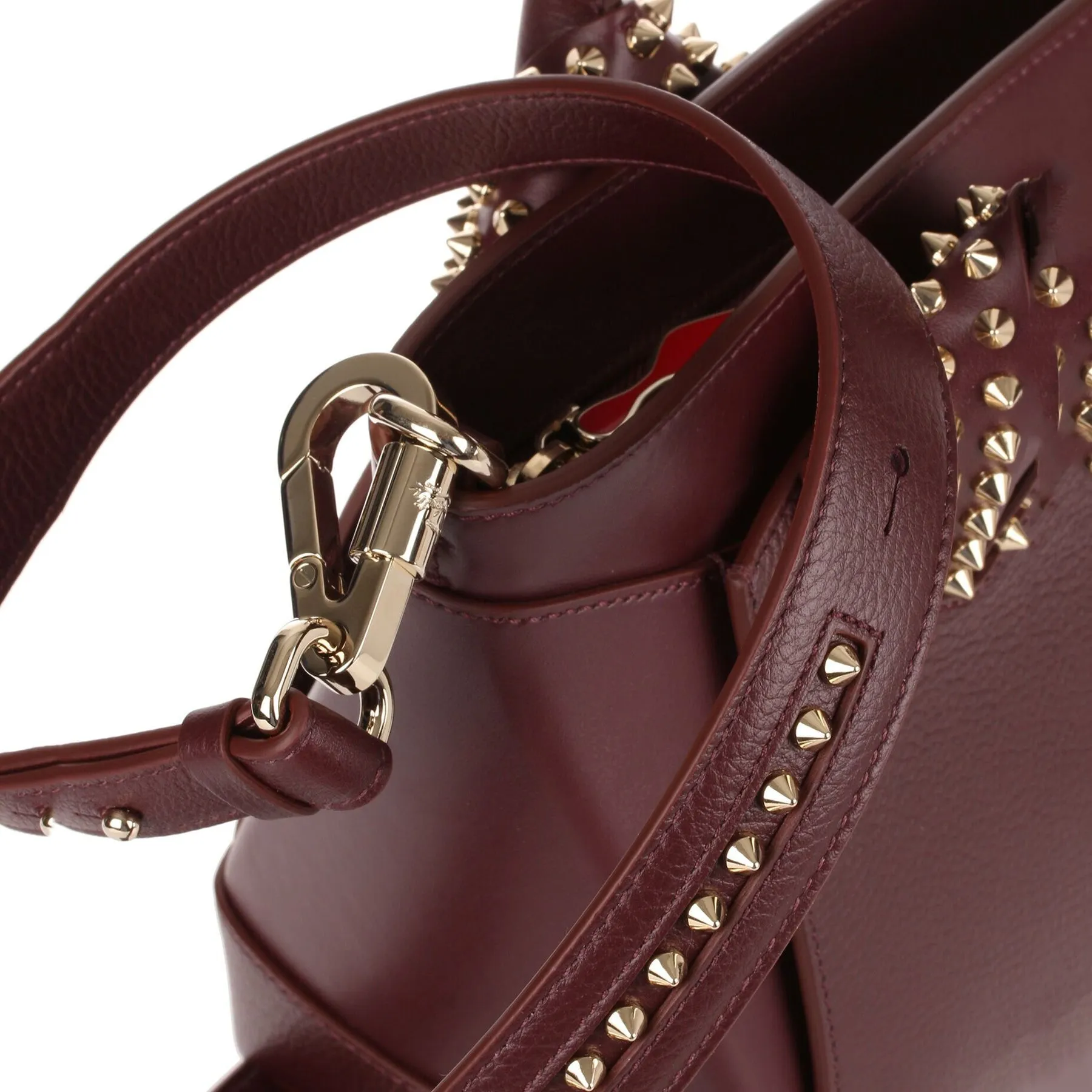 Christian Louboutin Eloise small bordeaux leather bag