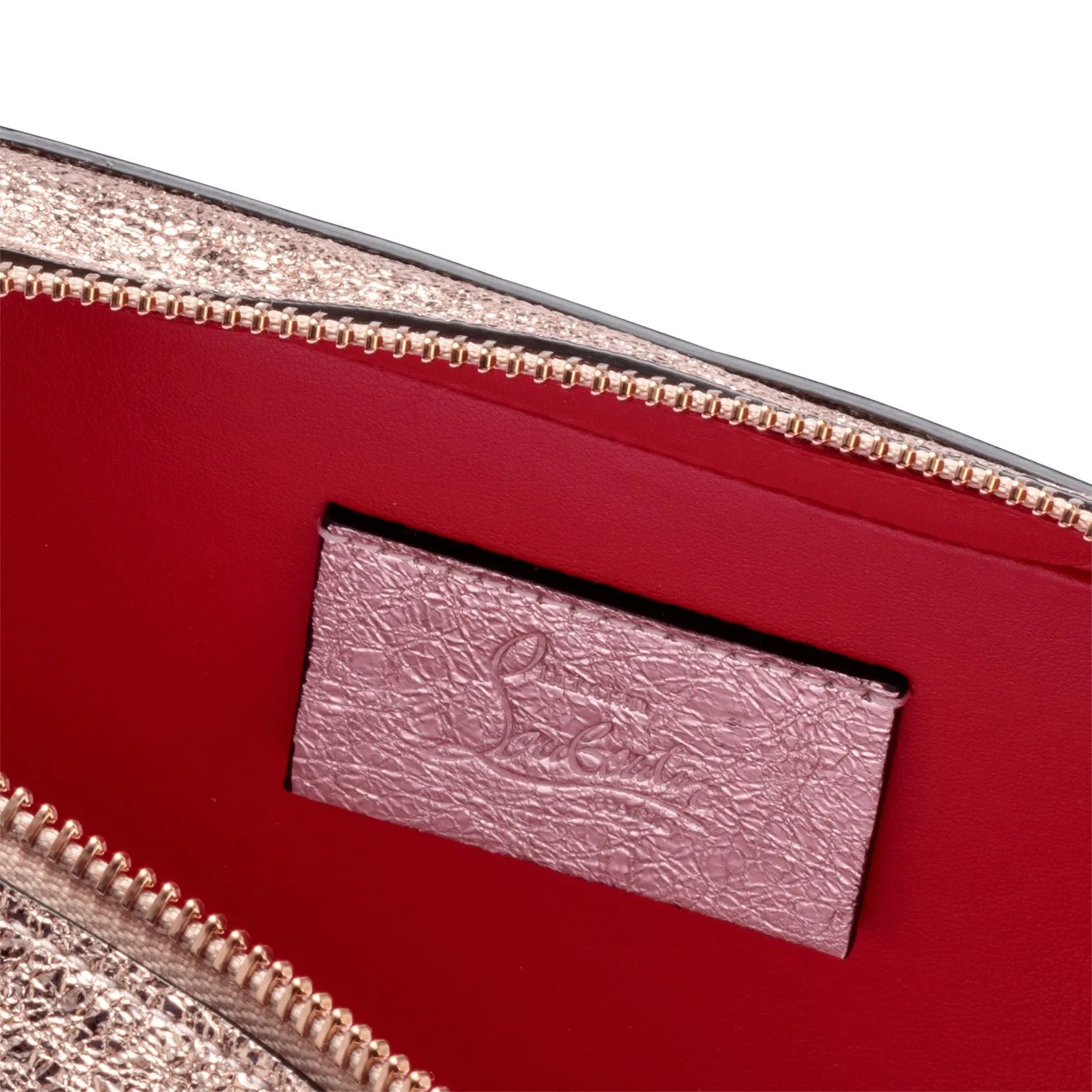 Christian Louboutin Rubylou mini rose gold leather bag