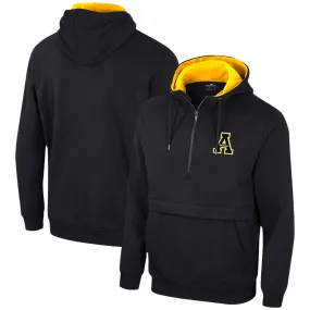 Colosseum Appalachian State Mountaineers Black Team Half-Zip Pullover Hoodie