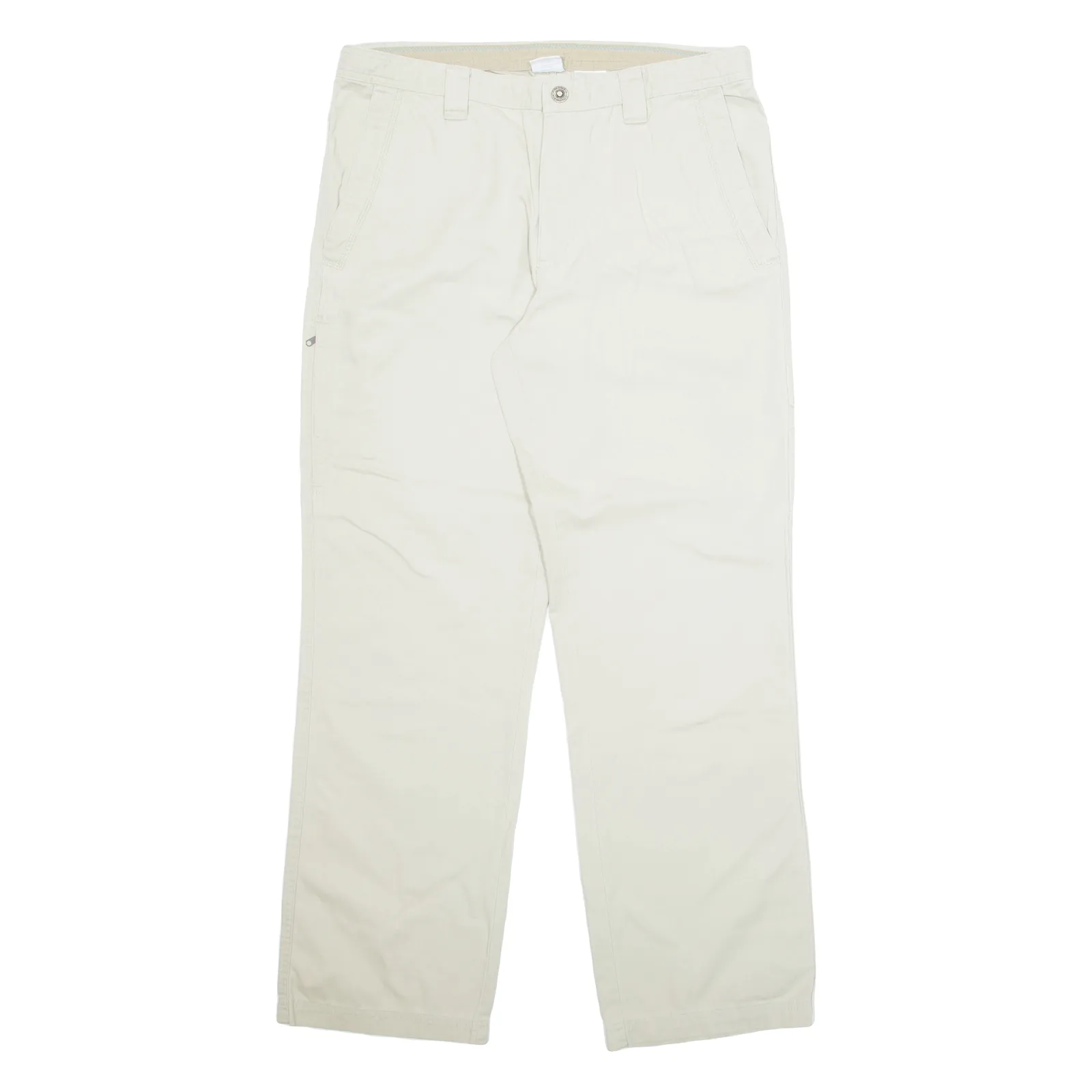 COLUMBIA Mens Trousers Cream Regular Straight W34 L32