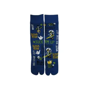 CRW-1755-BL-OS Men's Slipper Crew Socks