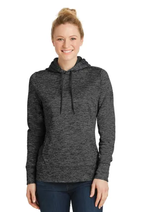 Custom Embroidered - Sport-Tek Ladies PosiCharge Electric Heather Fleece Hooded Pullover. LST225