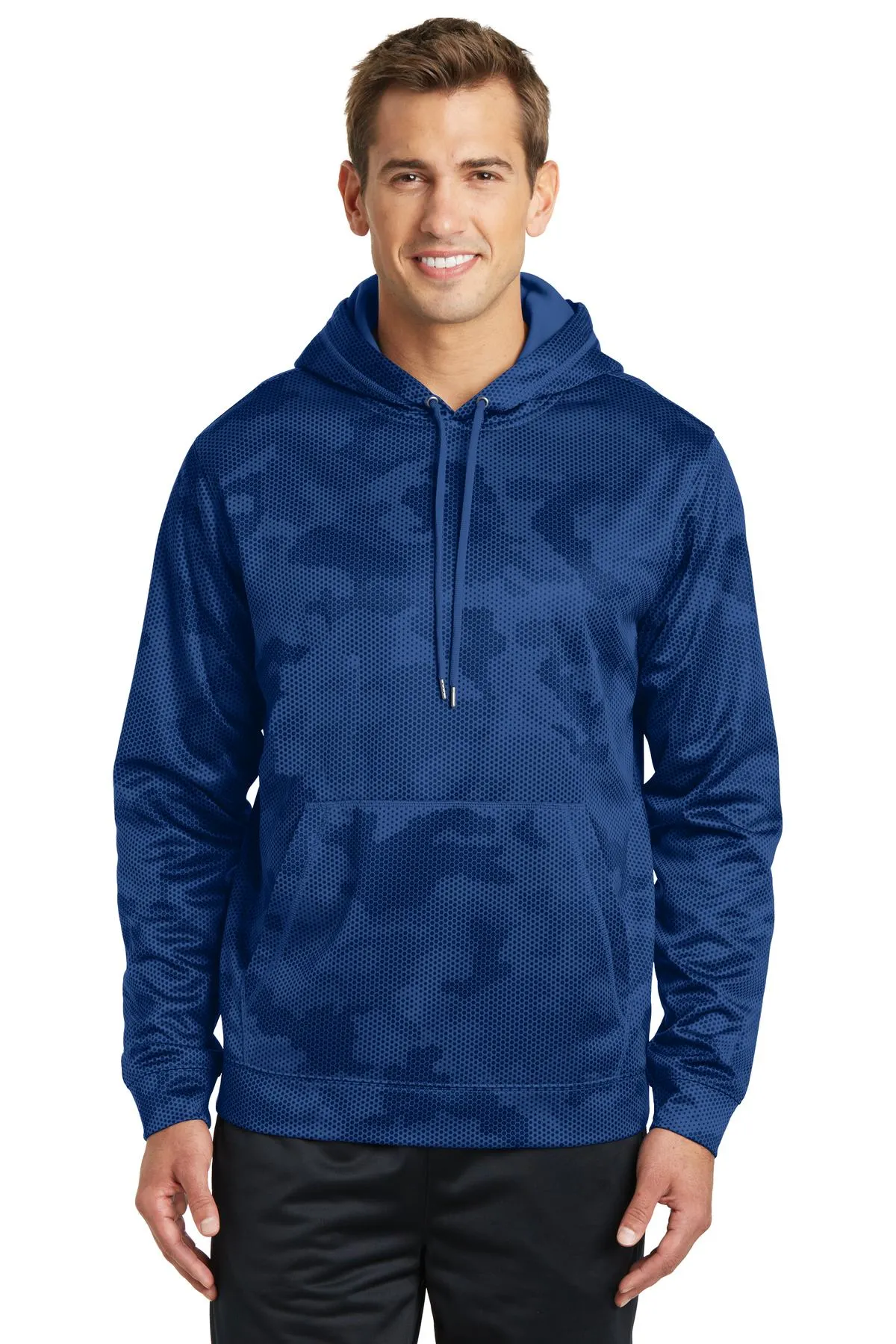 Custom Embroidered - Sport-Tek Sport-Wick CamoHex Fleece Hooded Pullover. ST240