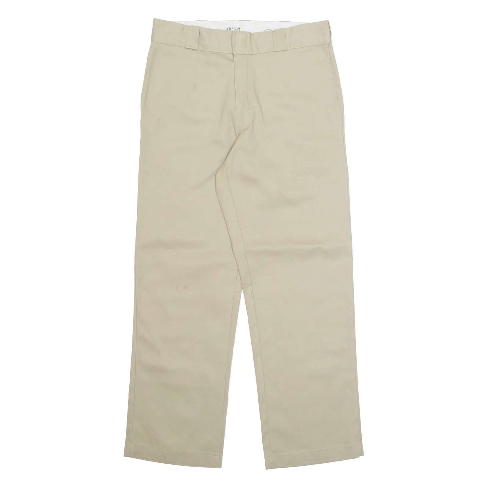 DICKIES Chino Mens Trousers Beige Regular Straight W32 L30