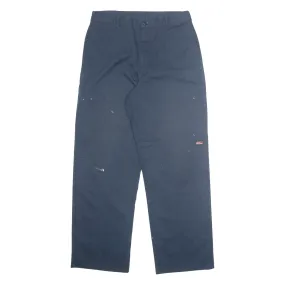 DICKIES Workwear Mens Trousers Blue Regular Straight W34 L34