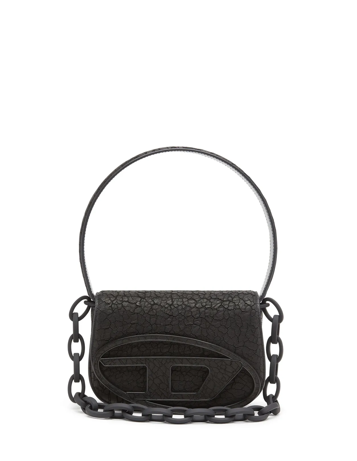 DIESEL 1DR Bag In Arid Black Leather