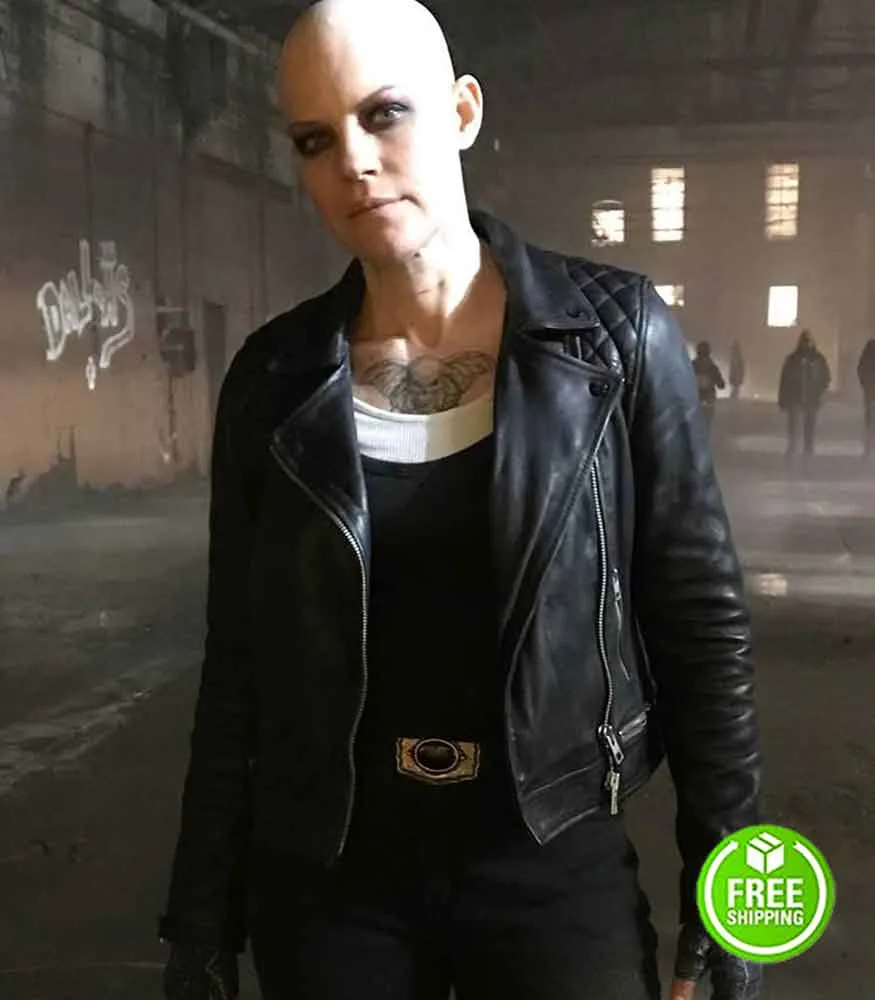 DOOM PATROL SEASON 2 STEPHANIE CZAJKOWSKI (HAMMERHEAD) BLACK LEATHER JACKET