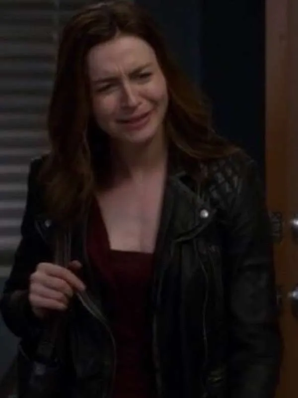 Dr. Amelia Shepherd Grey's Anatomy S13 Black Leather Jacket