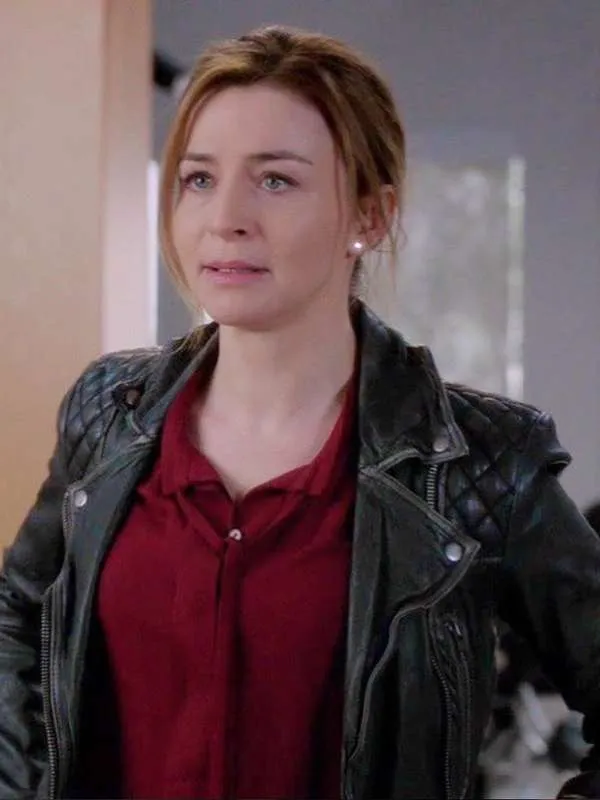 Dr. Amelia Shepherd Grey's Anatomy S13 Black Leather Jacket