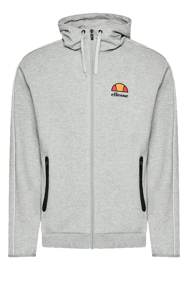 Ellesse Ornari Full Zip Hoodie Grey