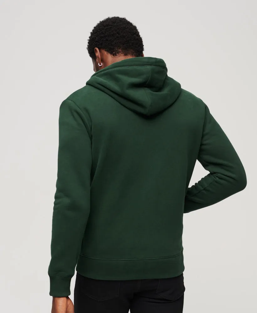 Essential Logo Zip Hoodie | Forest Green