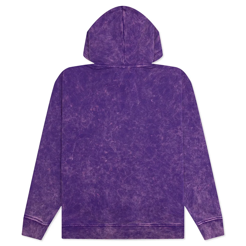 Essential Washed Fleece Hoodie - Dark Concord