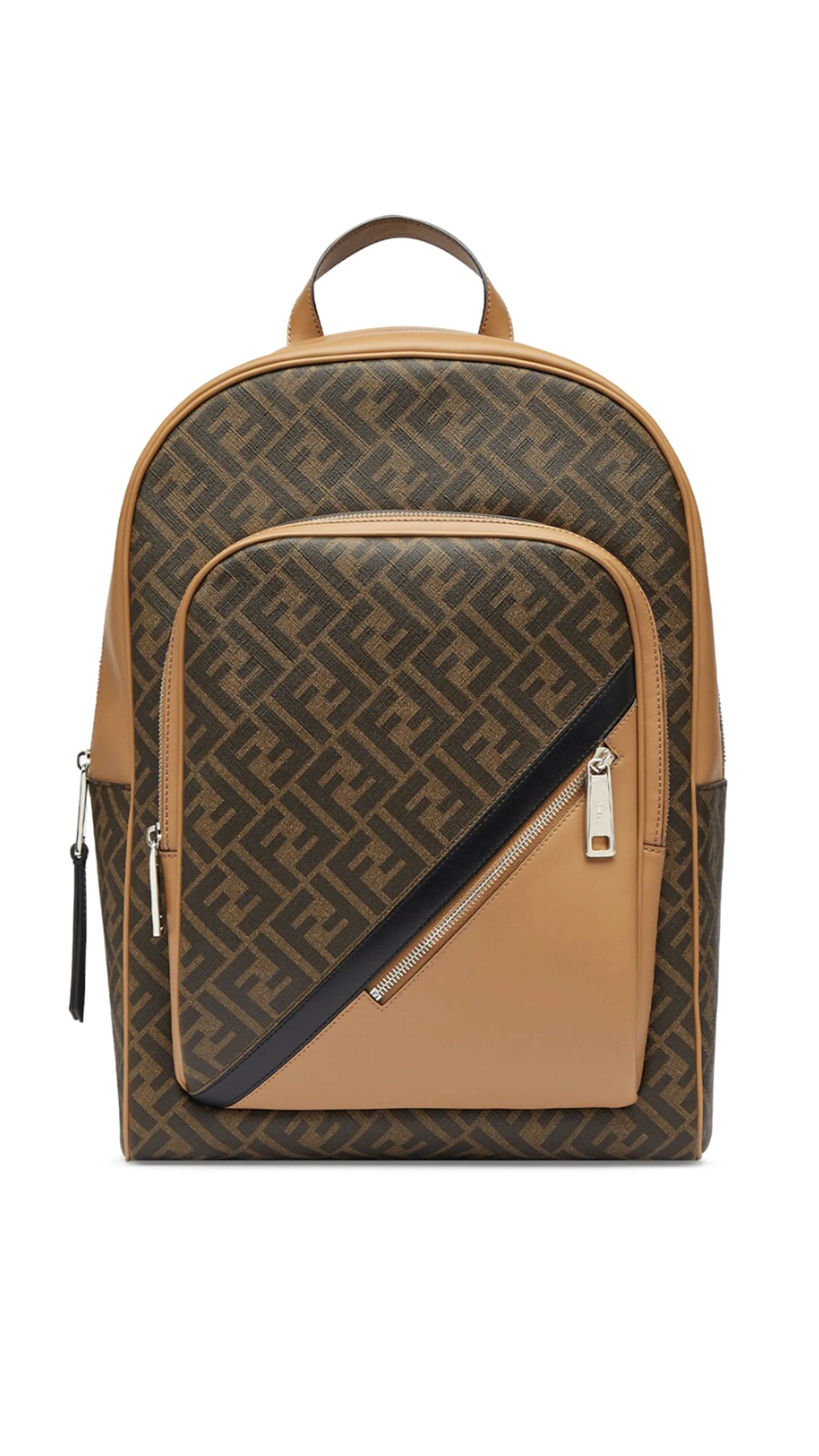 Fendi Diagonal Backpack - Brown