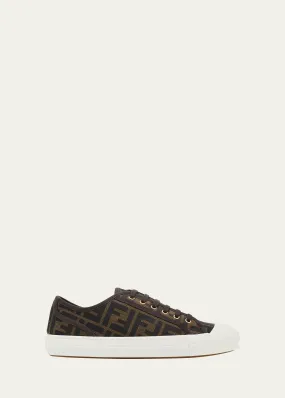 Fendi FF Jacquard Low-Top Sneakers