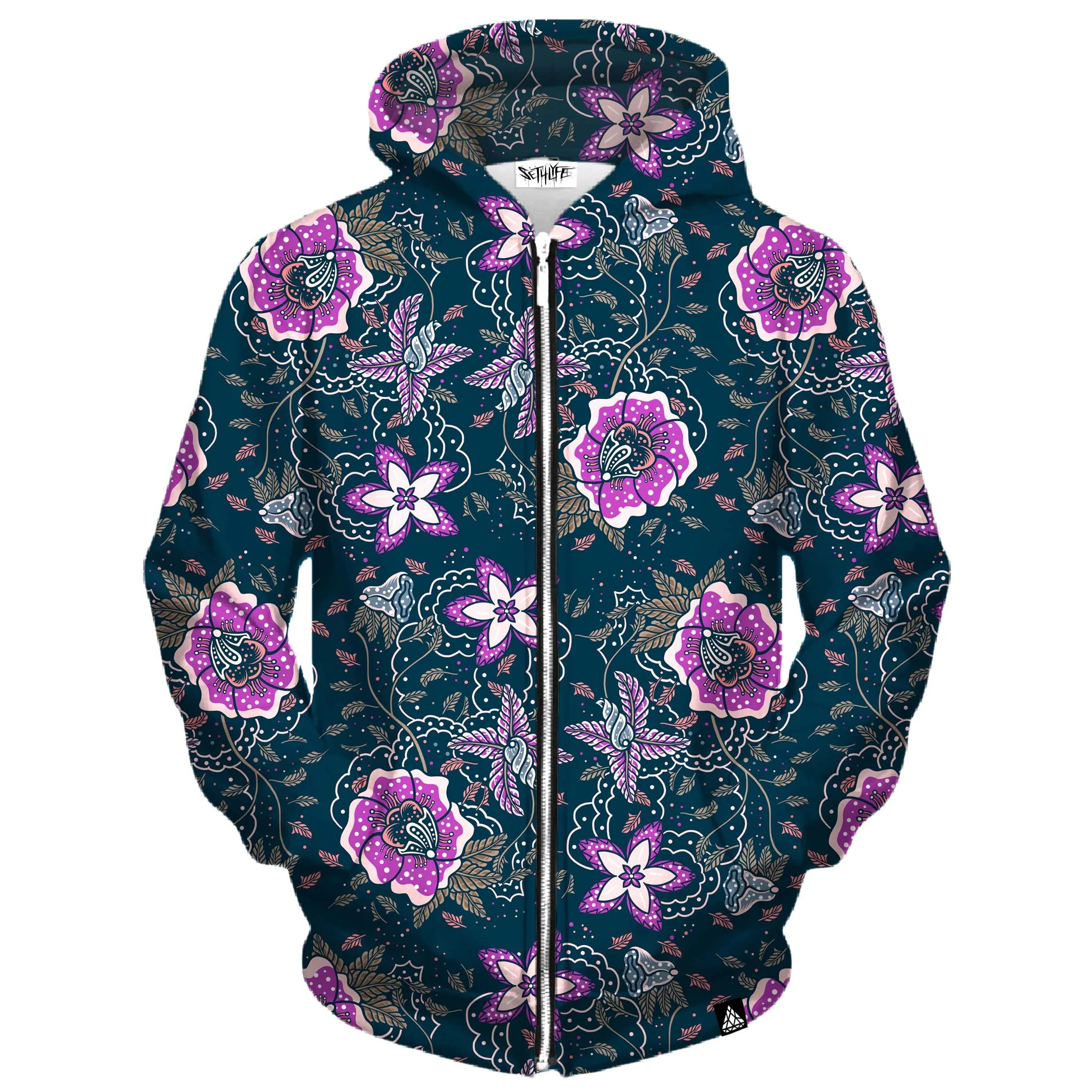 FLORIST ZIP UP HOODIE