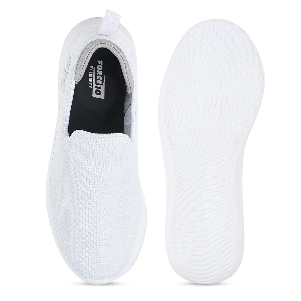 Force 10 by Liberty Men TRSTIN-2 White Sports Non Lacing Shoes