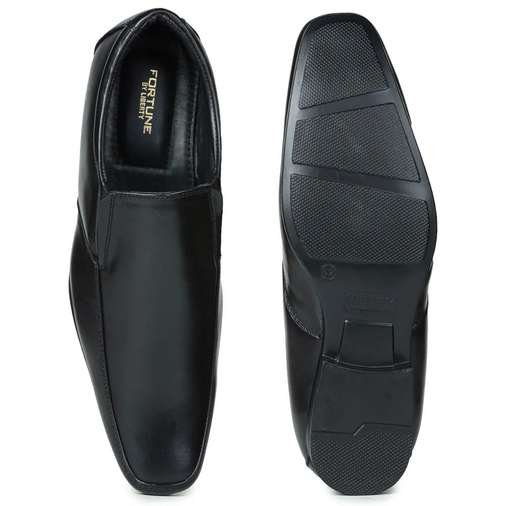 Fortune (Black) Classic Loafer Shoes For Men JPL-118 By Liberty