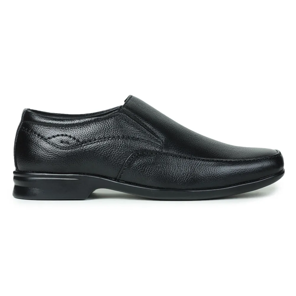 Fortune (Black) Classic Loafer Shoes For Men UVL-25 By Liberty