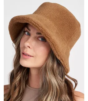 Francesca Wool Bucket Hat in Brown: FurHatWorld.com