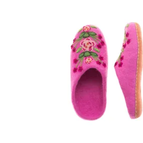 French Knot Women's Secret Garden Slipper, Pink