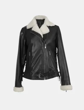 Gaia Shearling Leather Jacket