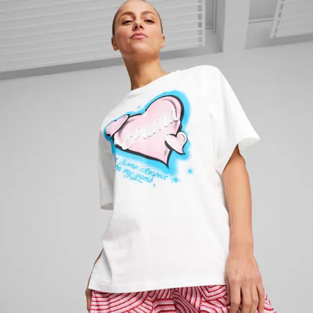 Game Love Women's Basketball Tee | PUMA White | PUMA Women | PUMA 