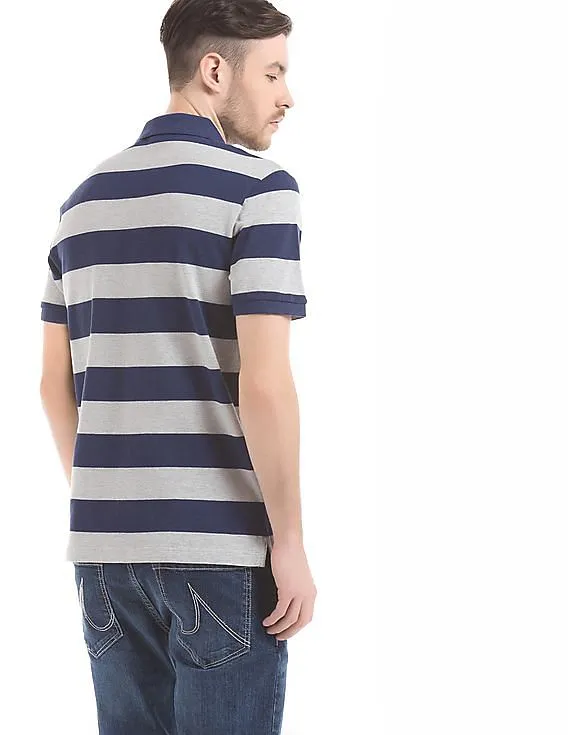 Gant Striped Short Sleeve Polo Shirt