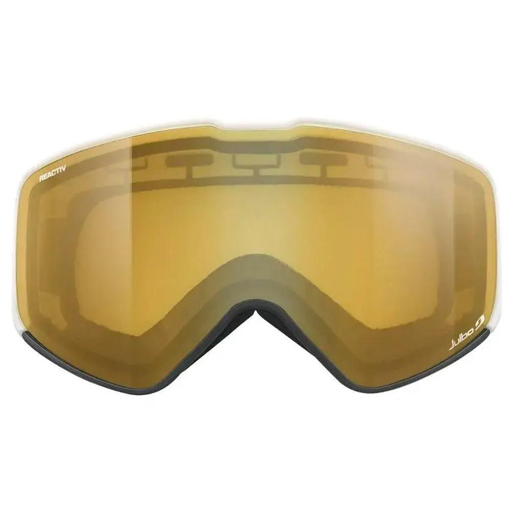 Goggles Julbo ---Cyrius Blanc Noir Reactiv Performance 2-4 Flash Or