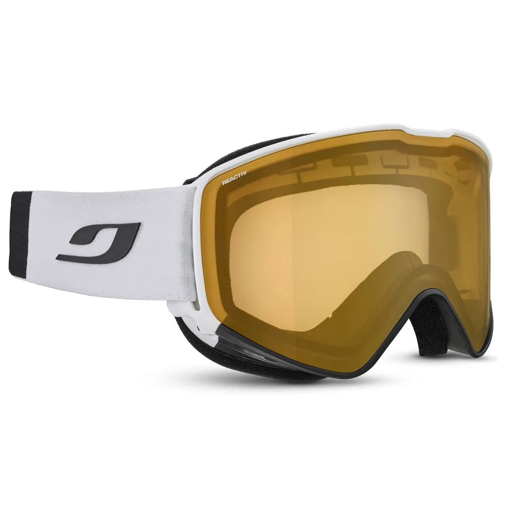 Goggles Julbo ---Cyrius Blanc Noir Reactiv Performance 2-4 Flash Or