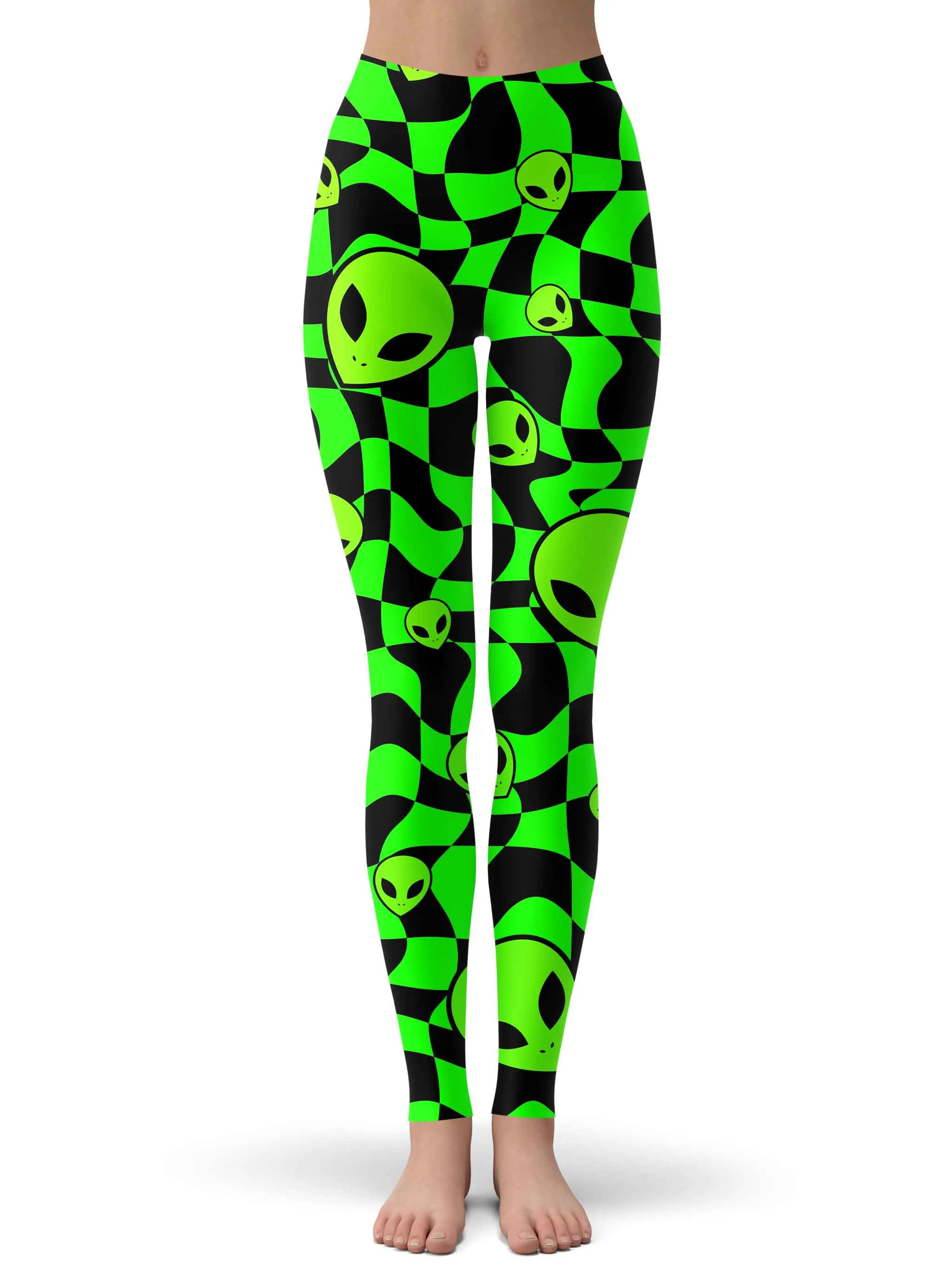 Green Aliens Leggings