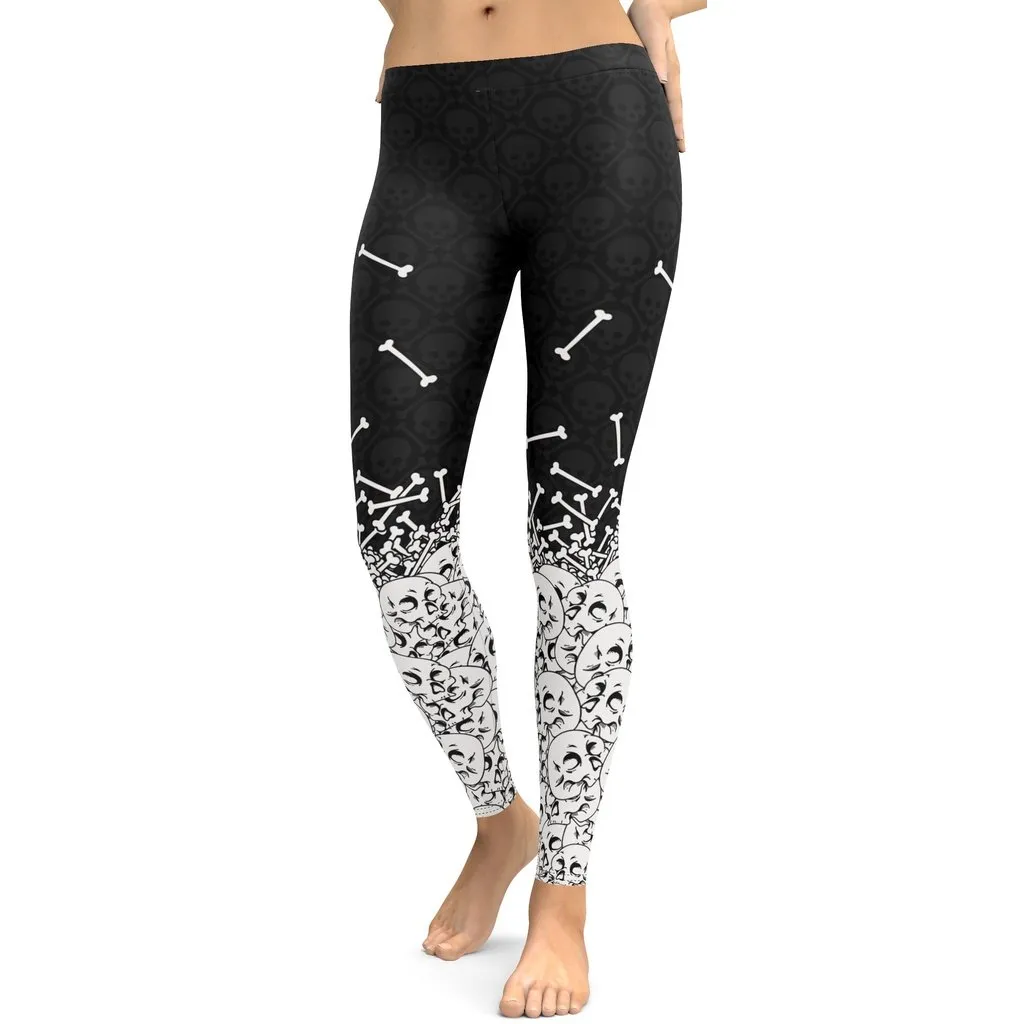 Halloween Hand Print Leggings