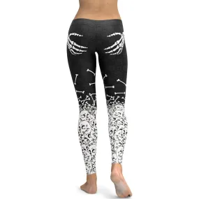 Halloween Hand Print Leggings