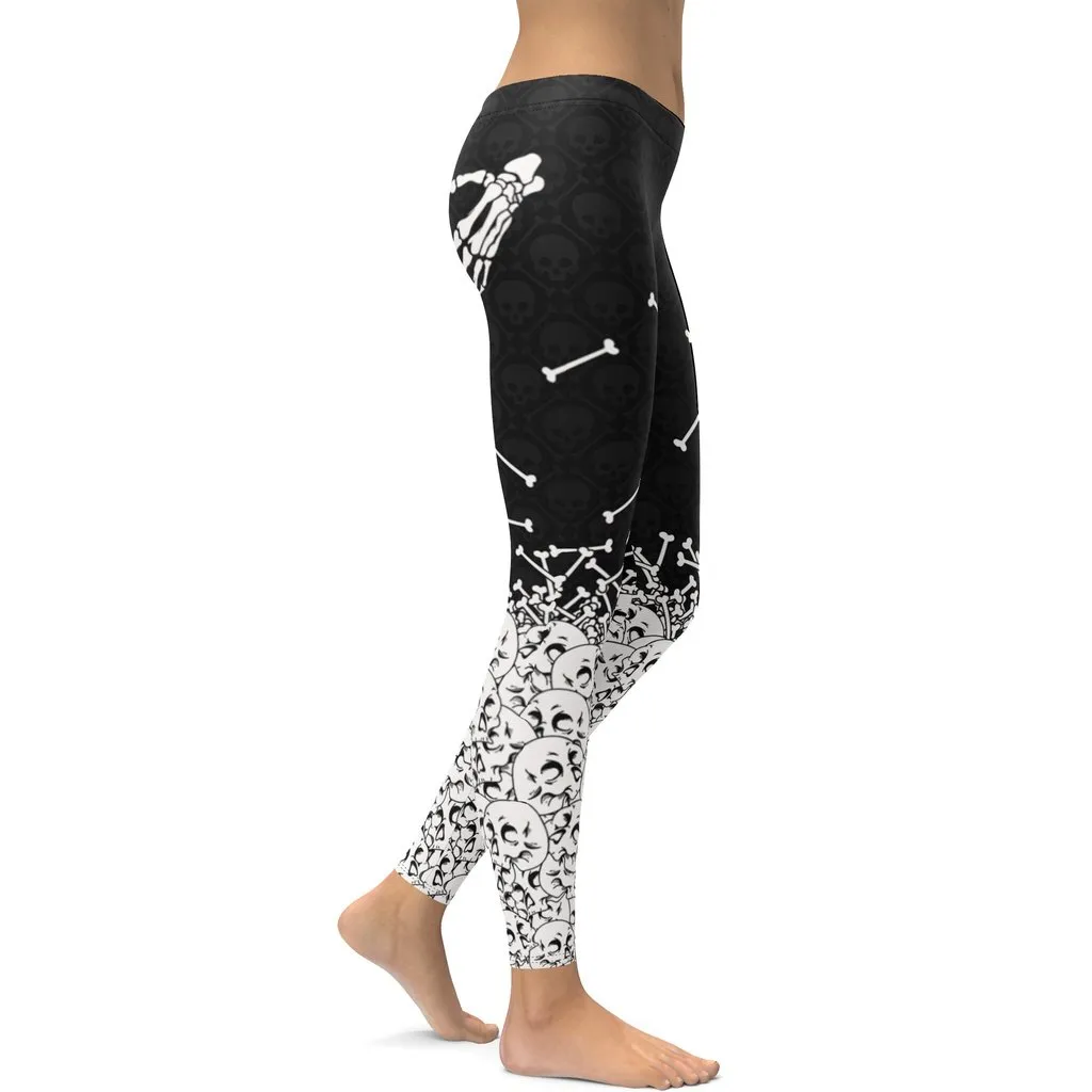 Halloween Hand Print Leggings