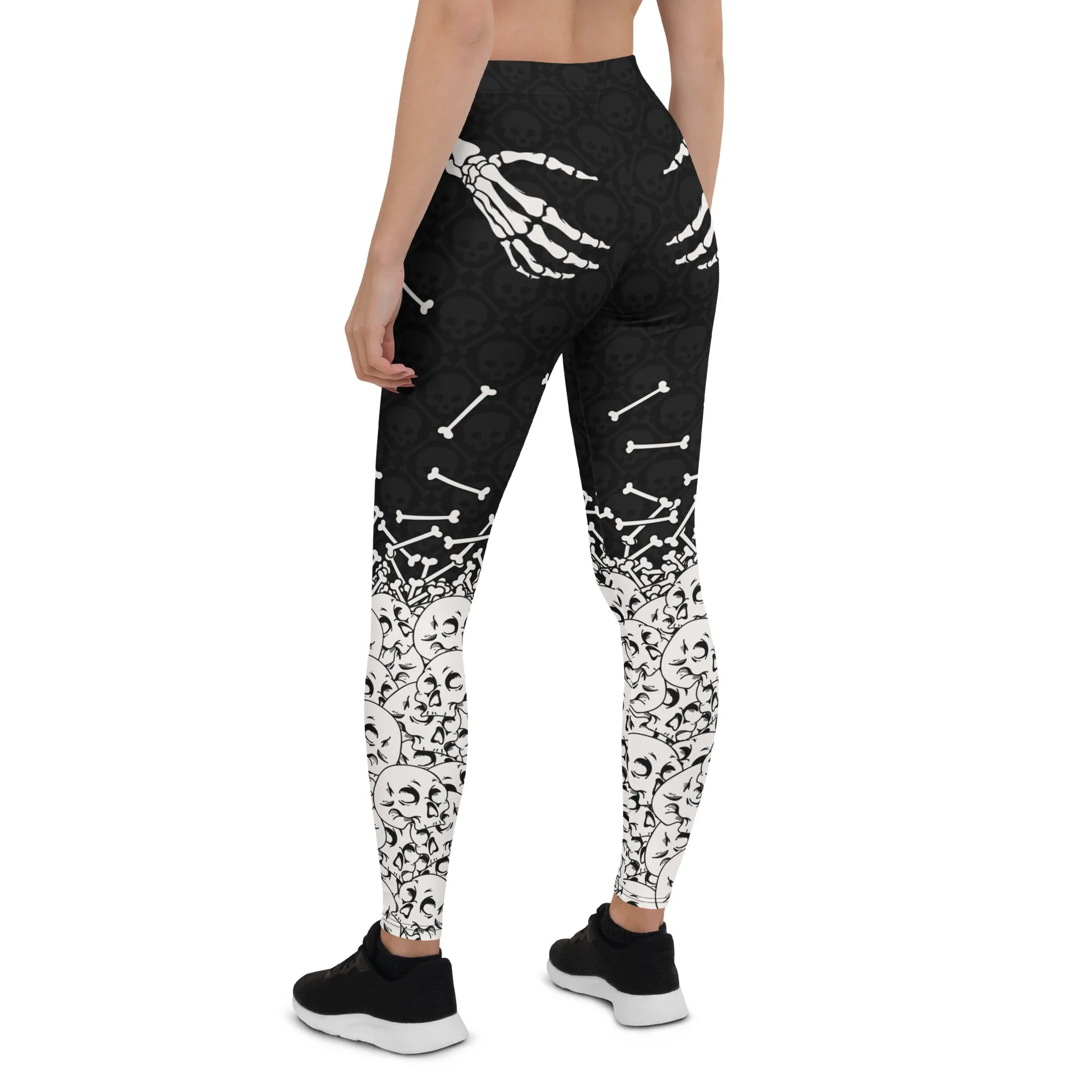 Halloween Hand Print Leggings