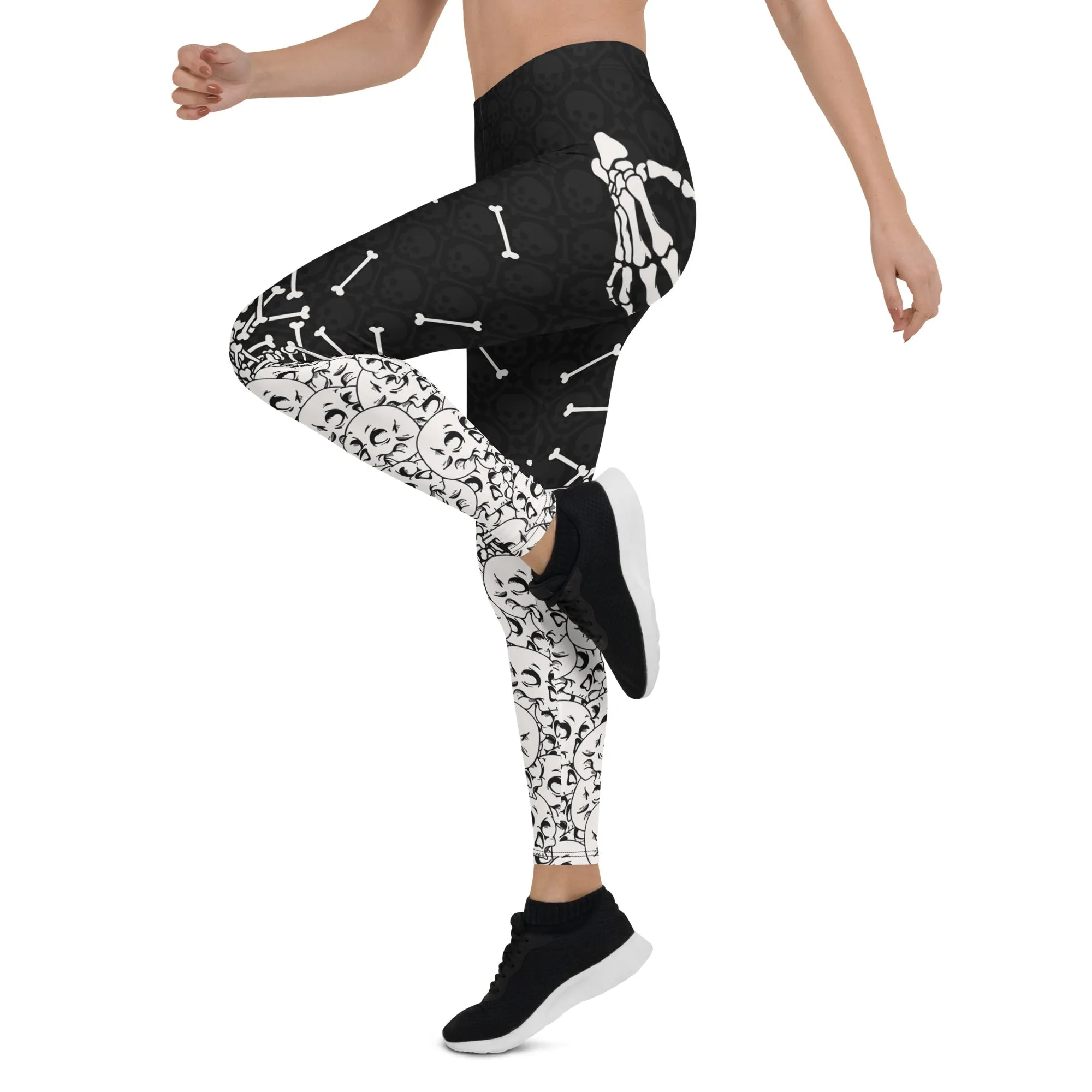 Halloween Hand Print Leggings