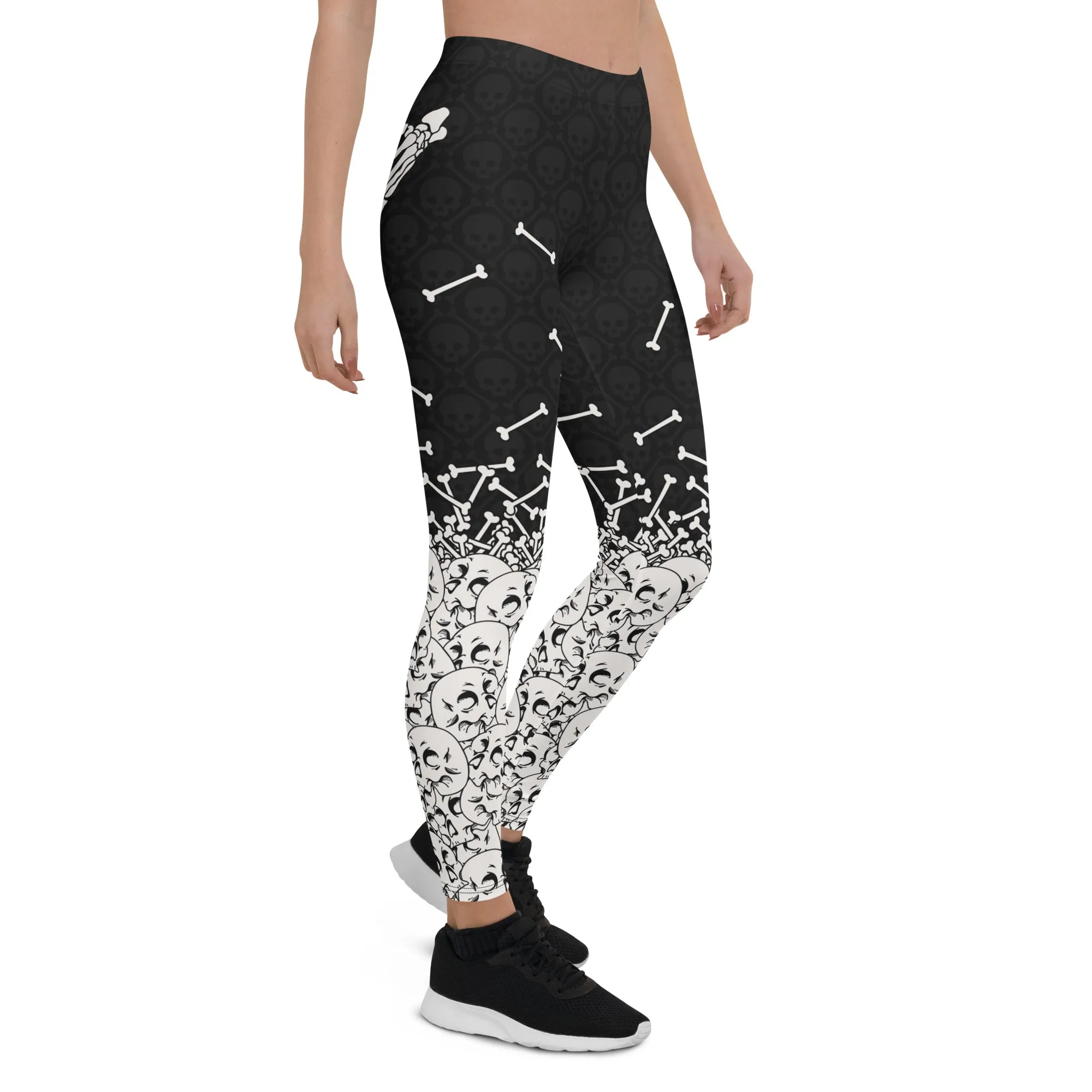 Halloween Hand Print Leggings