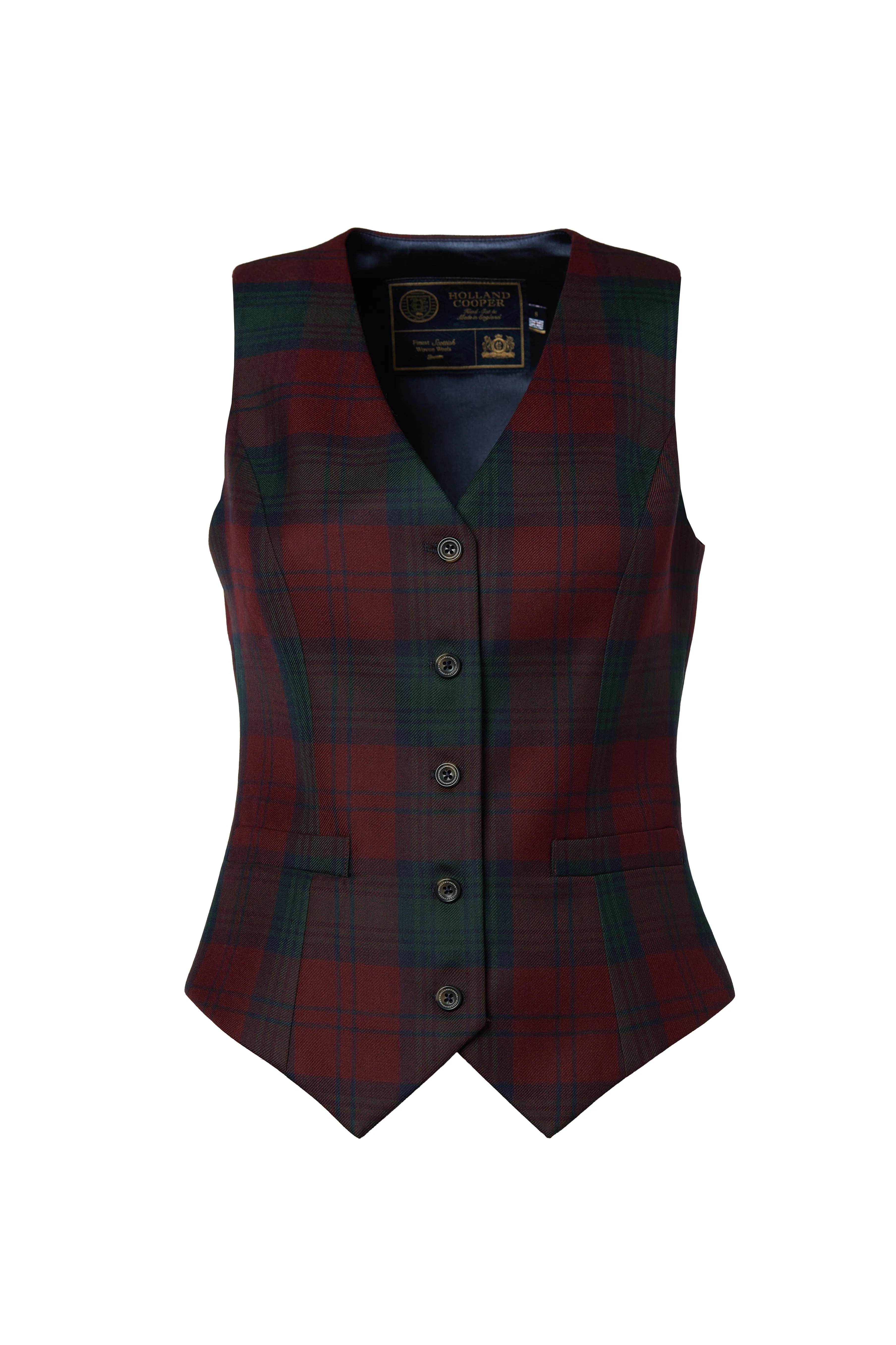 Hampton Waistcoat (Mulberry Tartan)