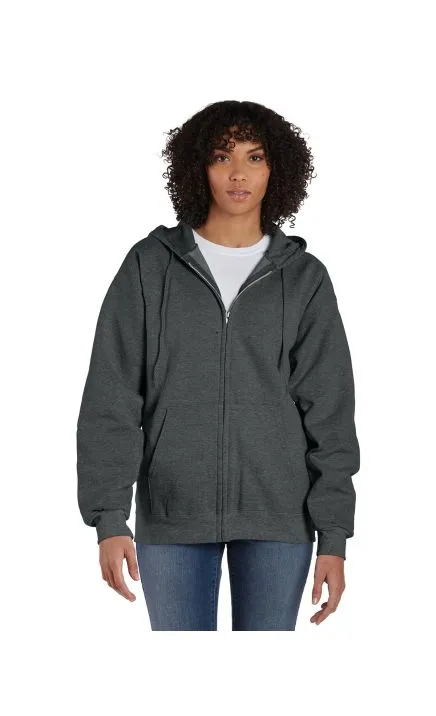 Hanes F280 Adult 9.7 oz. Ultimate Cotton 90/10 Full-Zip Hooded Sweatshirt