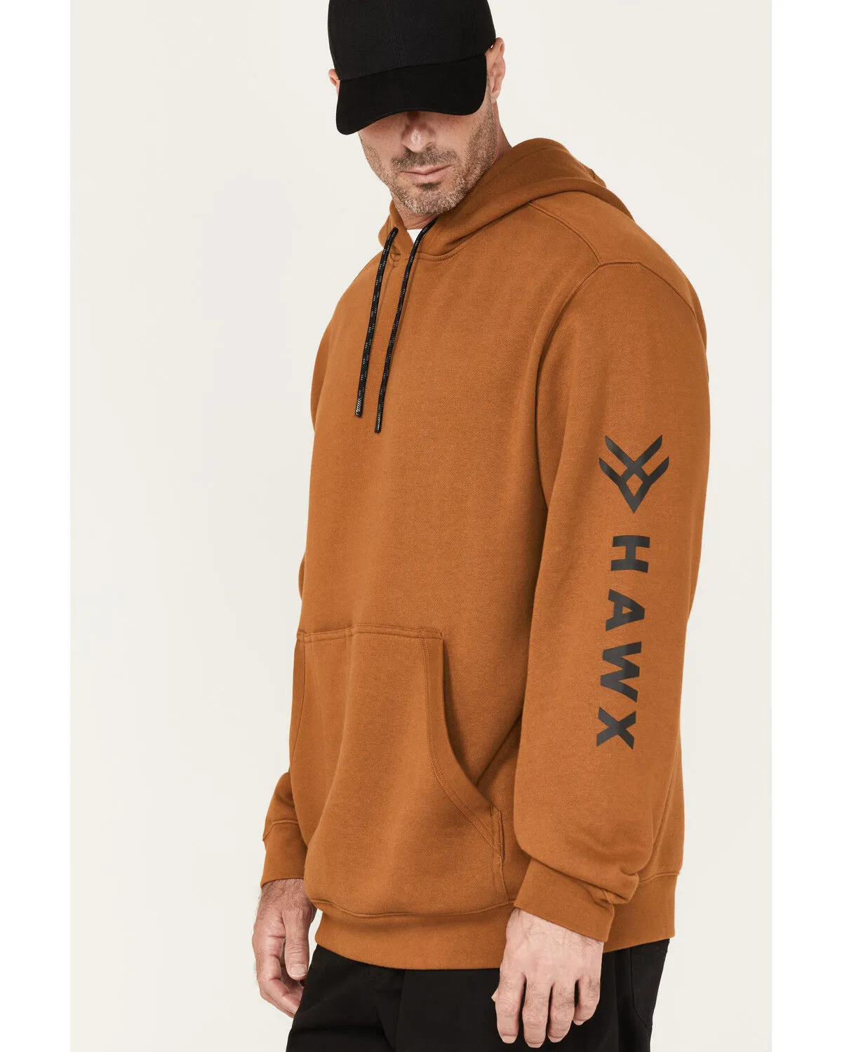 Hawx Men's Primo Logo Graphic Fleece Hooded Work Sweatshirt