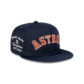 Houston Astros Satin Script 9FIFTY Snapback Hat