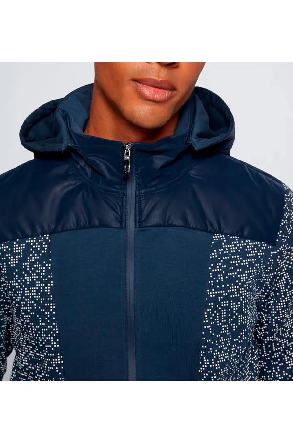 Hugo Boss Sybrid Zip Hoodie Navy