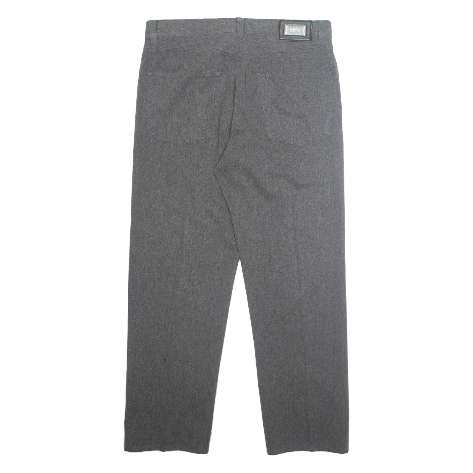 HUGO BOSS Workwear Mens Trousers Grey Regular Straight W36 L30