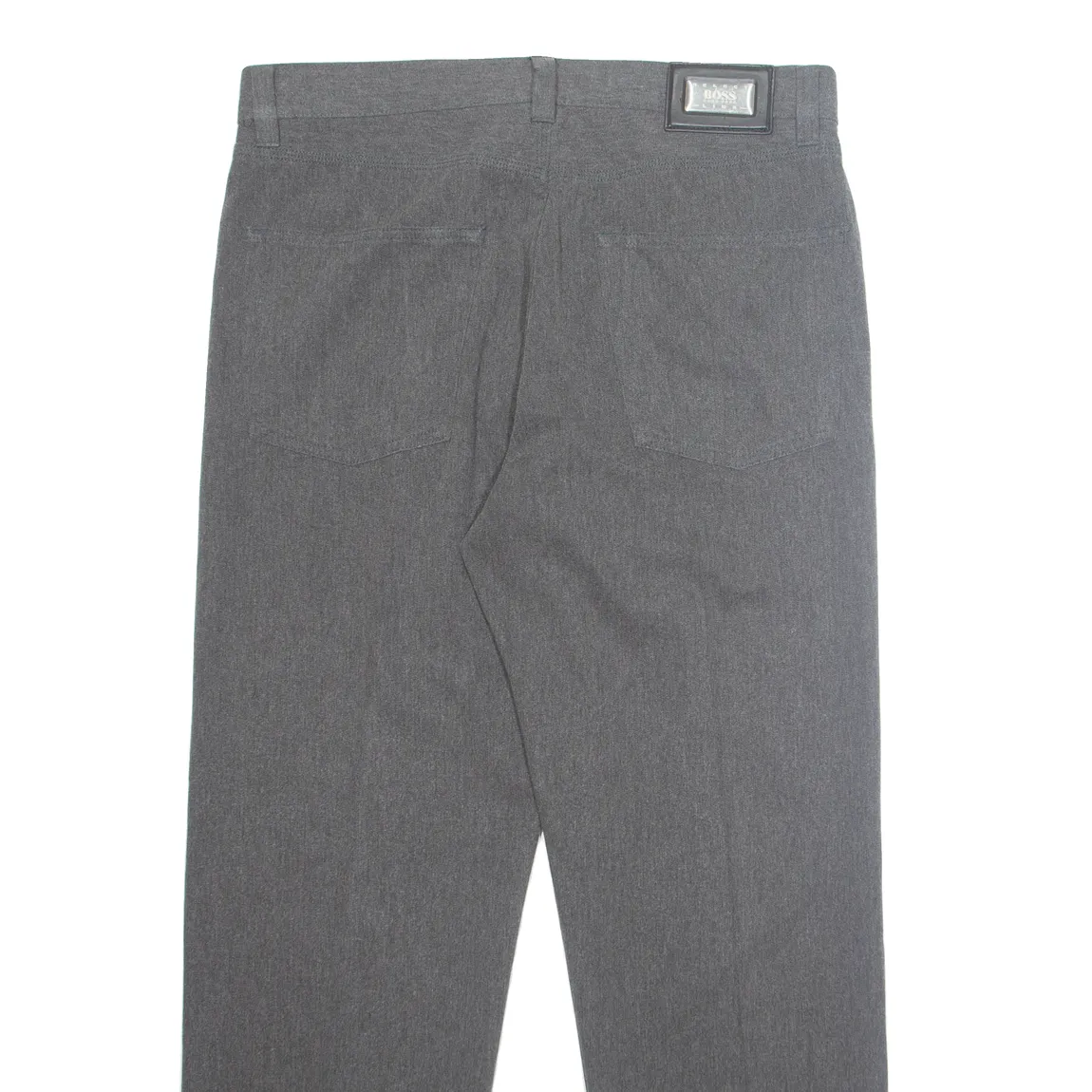 HUGO BOSS Workwear Mens Trousers Grey Regular Straight W36 L30