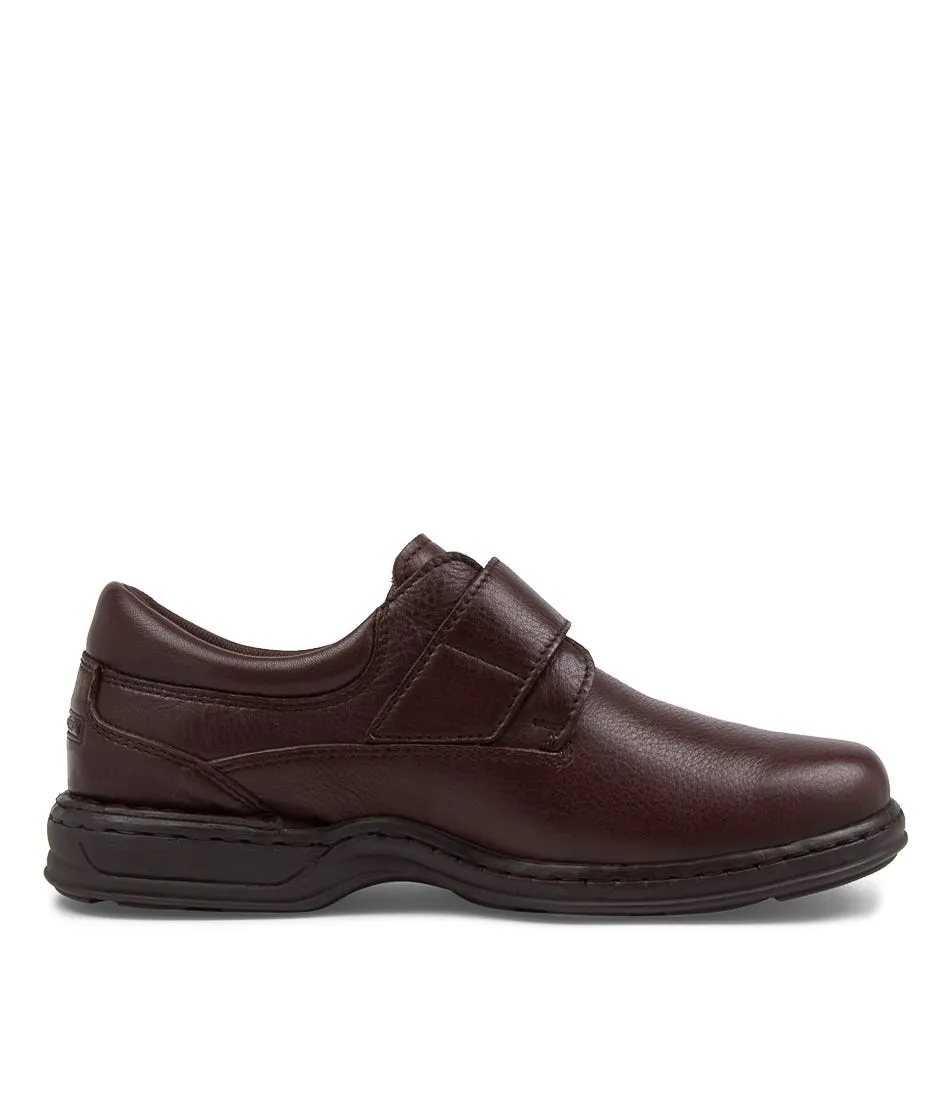 HUSH PUPPIES Roland Brown Leather Sneakers